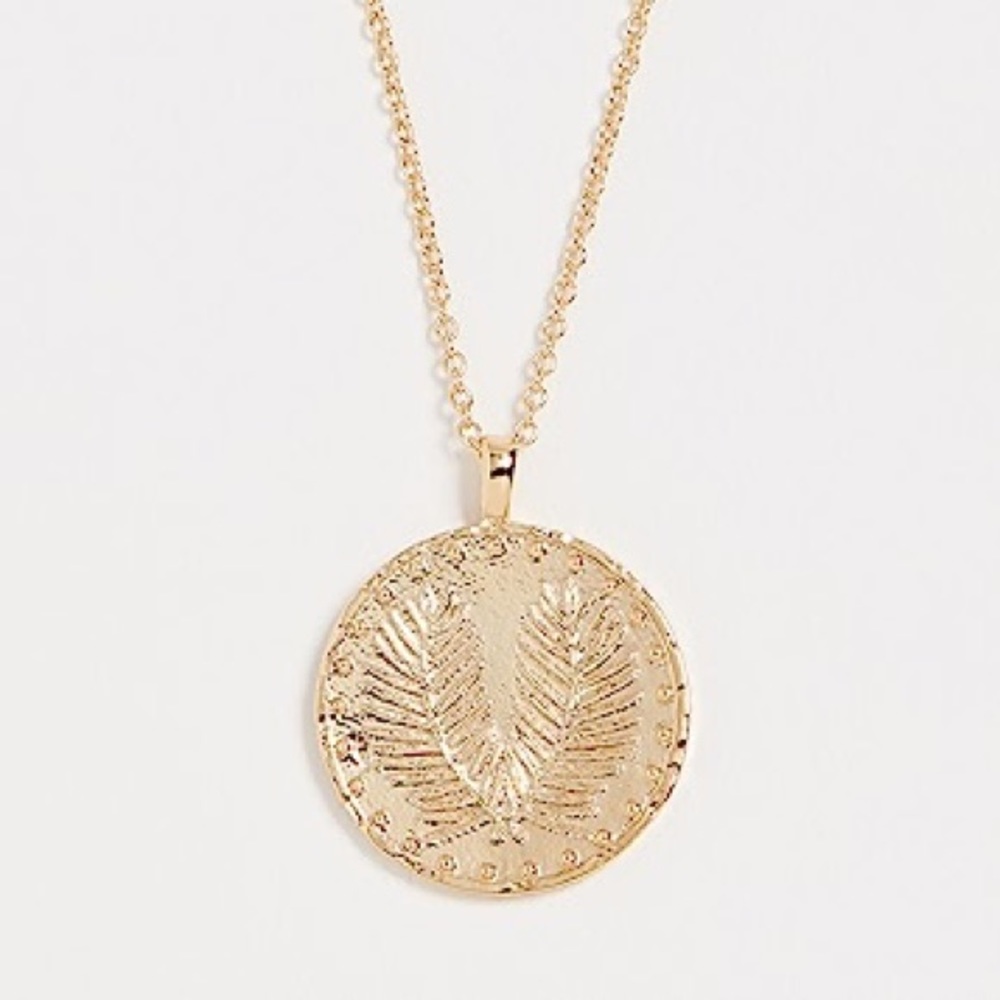 Gorjana Palm Coin Necklace